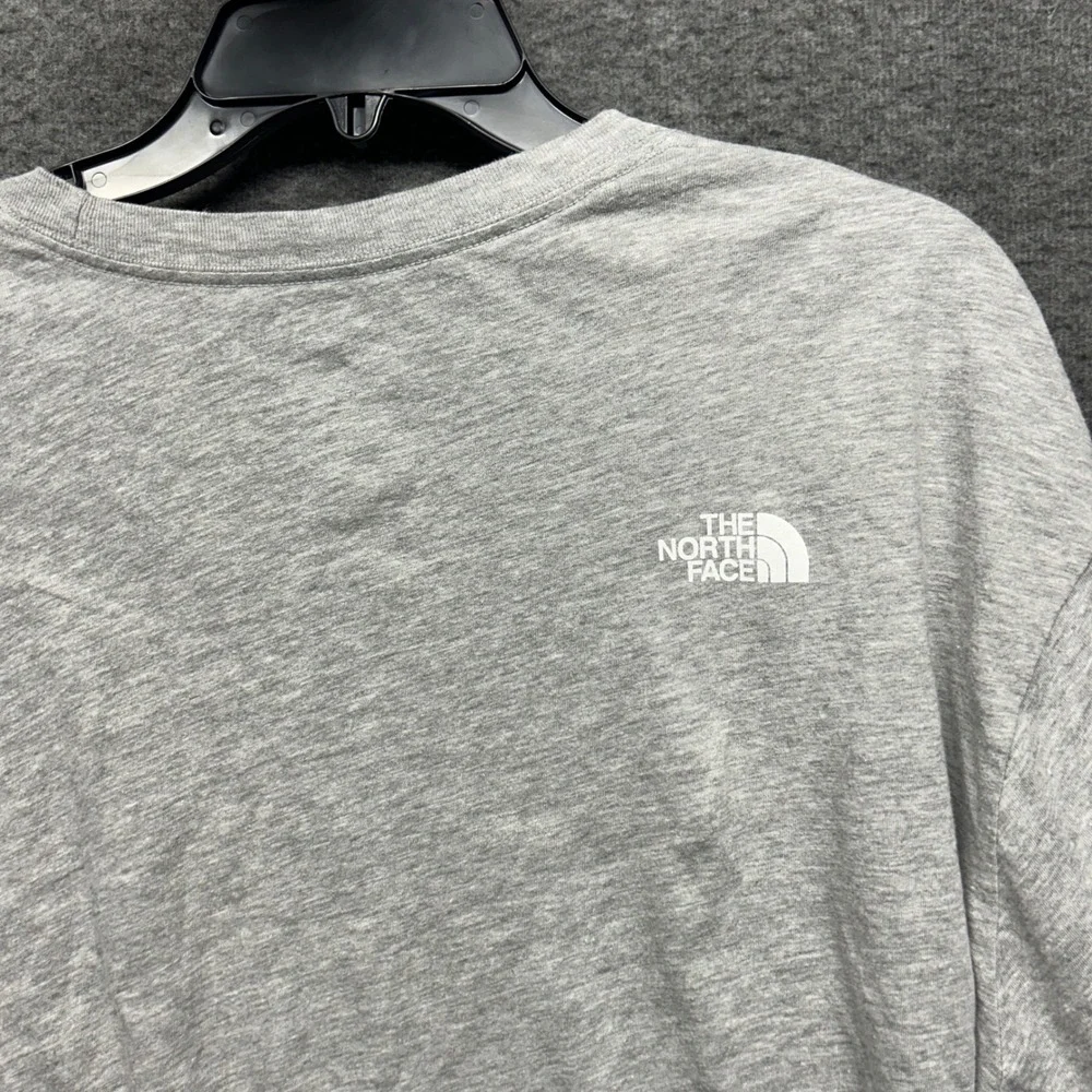 The North Face Mens XXL Gray Graphic‎ Long Sleeve Hiking Climbing T Shirt
